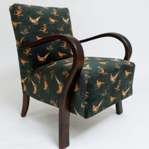 Felújított art deco jellegű fotel