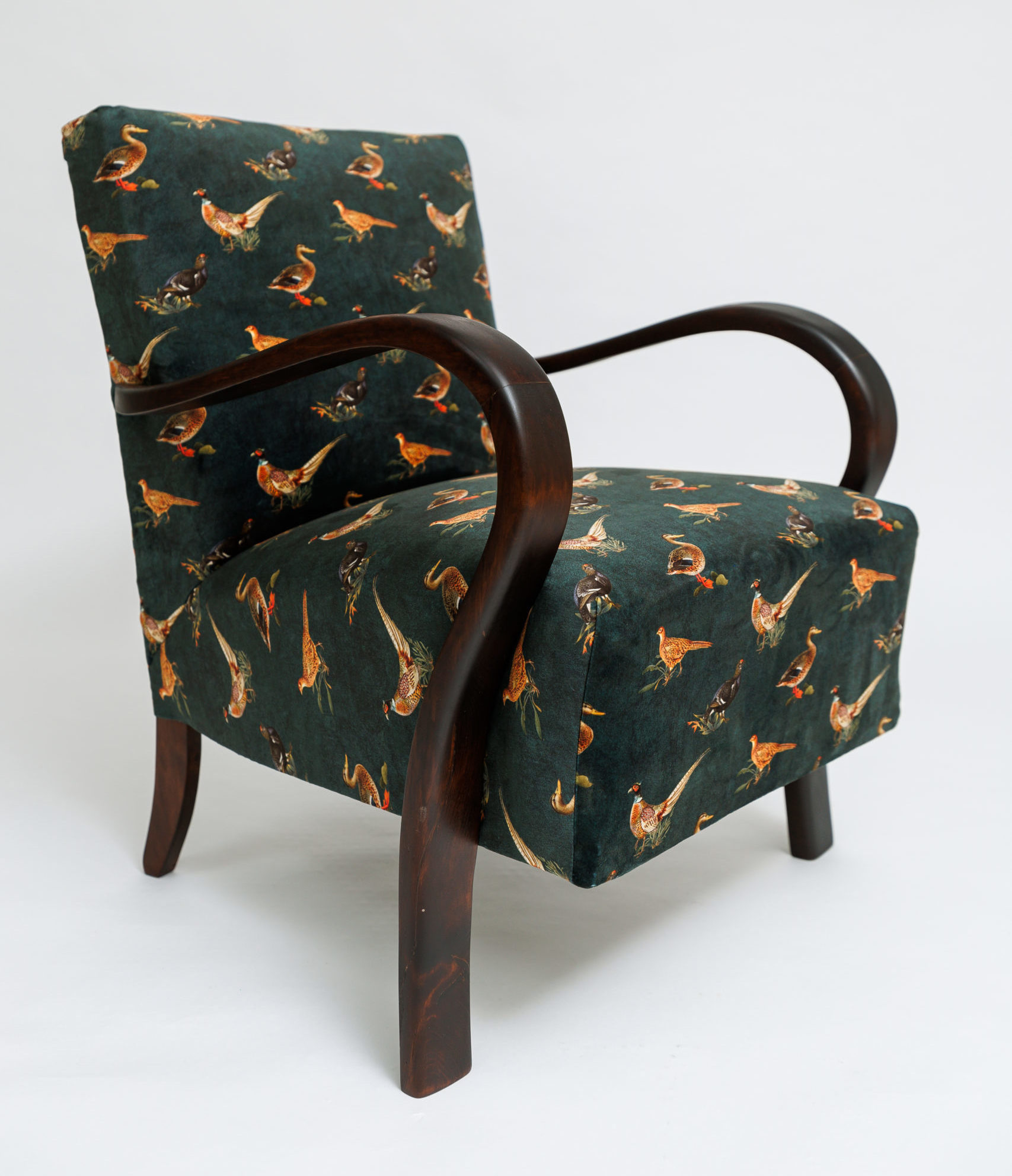 Felújított art deco jellegű fotel