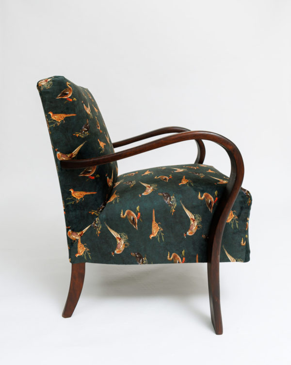 Felújított art deco jellegű fotel - Image 3