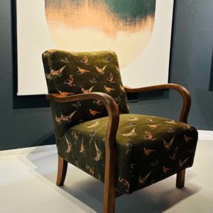 Felújított art deco jellegű fotel
